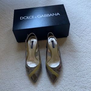 Authentic metallic Genuine Dolce and Gabbana shoes